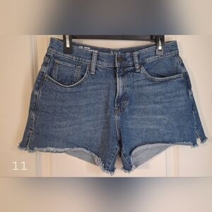 a.n.a. Womens' High Rise Denim Boyfriend Shorts Blue Jean Size 10p cut off ANA